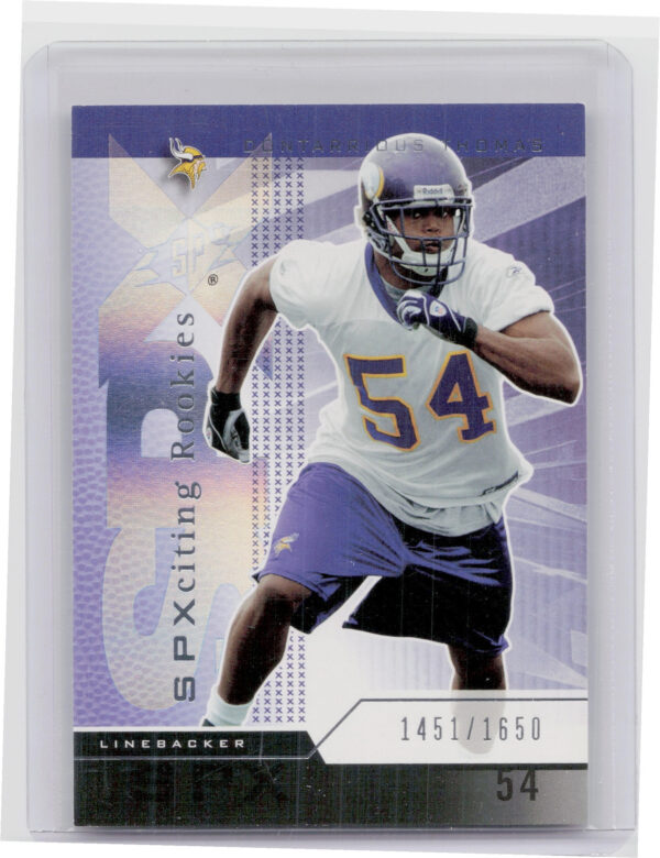 2004 SPx Dontarrious Thomas SN1650 RC #127 Vikings
