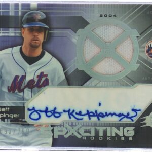 2004 SPx Jeff Keppinger /799 JSY Auto RC #163 Mets