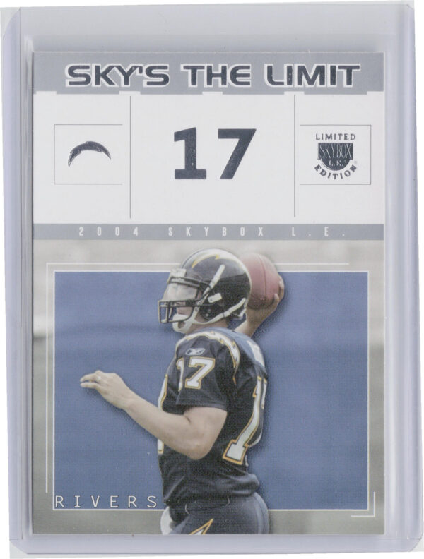 2004 SkyBox LE Philip Rivers #3 SL Chargers Sky's the Limit