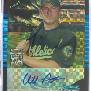 2005 Bowman Draft Picks & Prospects Cliff Pennington Chrome X Fractors Auto /250