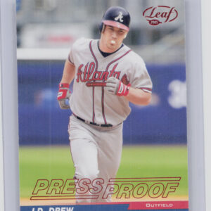 2005 Leaf J.D. Drew Press Proofs Red #17 Braves
