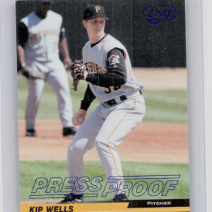 2005 Leaf Kip Wells Press Proofs Blue SN75 #48 Pirates