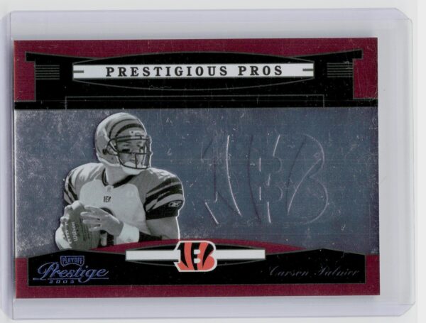 2005 Playoff Prestige Carson Palmer /500 #PP-7 Bengals Prestigious Pros Orange