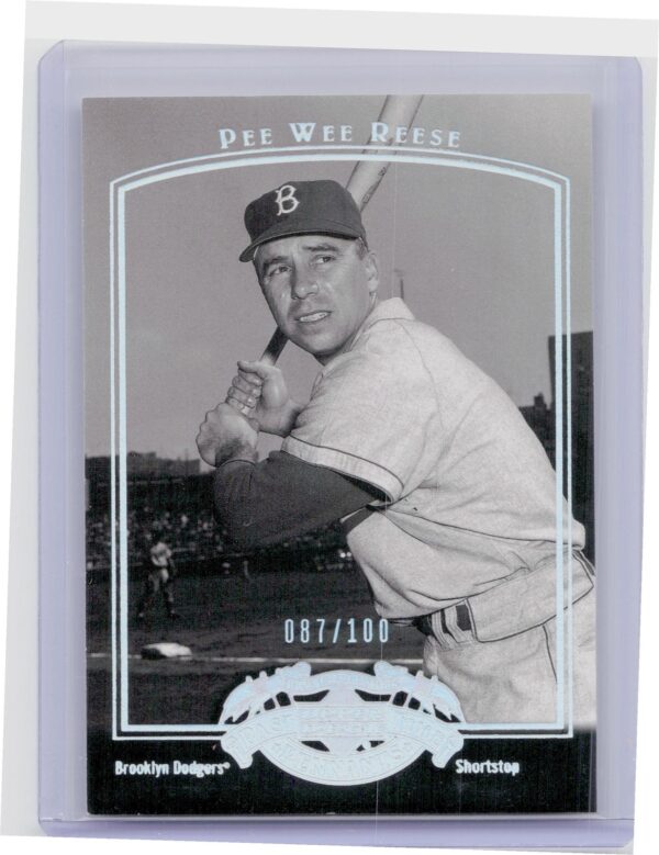 2005 UD Past Time Pennants Pee Wee Reese #63 Dodgers