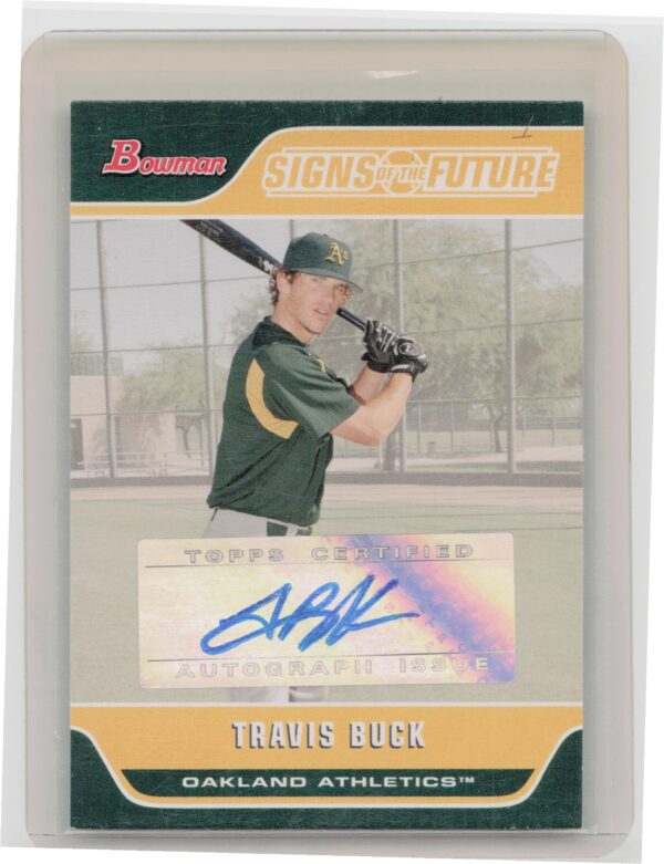 2006 Bowman Travis Buck AU #SOF-TB Athletics Signs of the Future