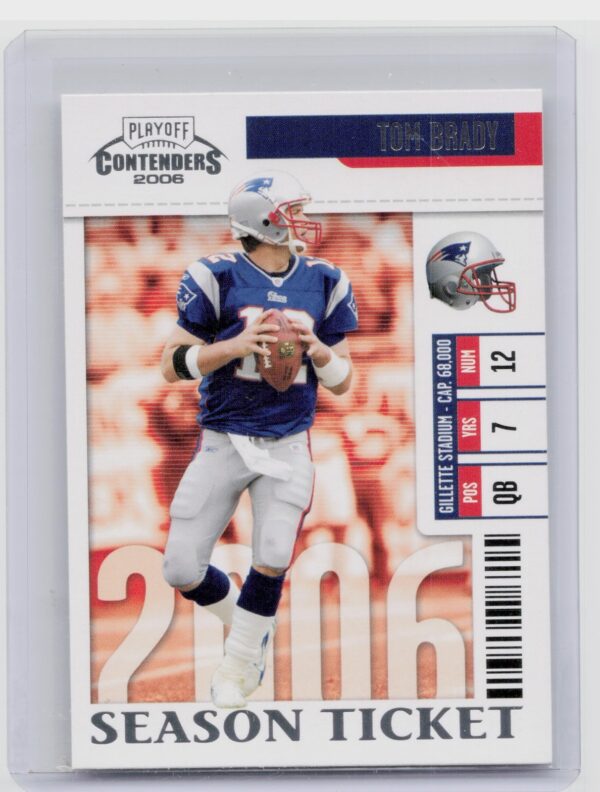 2006 Playoff Contenders Tom Brady #59 Patriots