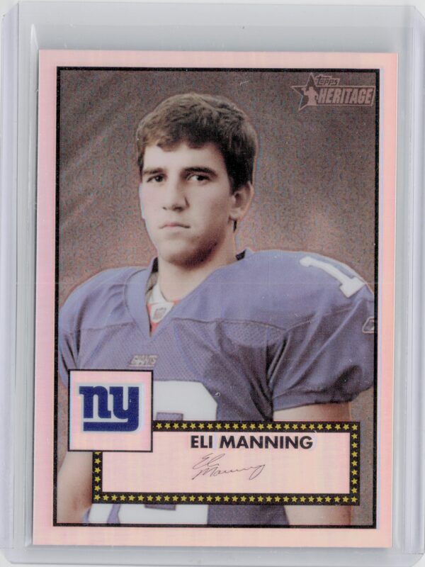 2006 Topps Heritage Eli Manning SN552 #THC66 Giants Chrome Refractors