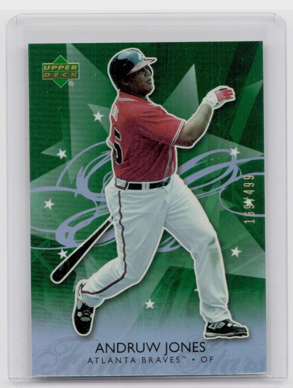 2006 Upper Deck Future Stars Andruw Jones Green /499 #5 Braves
