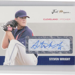 2007 Just Autographs Steven Wright AU #JA-50 Indians Signatures
