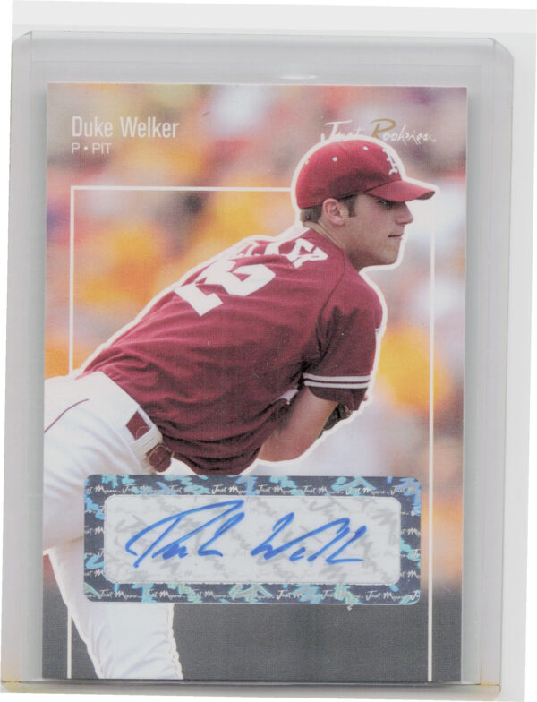 2007 Just Minors Just Rookies Duke Welker AU #JR-60 Pirates Autographs