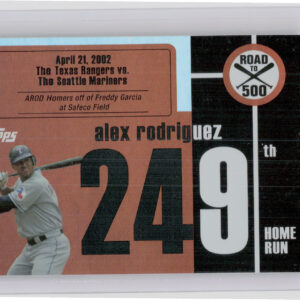 2007 Topps Chrome Alex Rodriguez #ARHR249 Rangers Alex Rodriguez: Road to 500