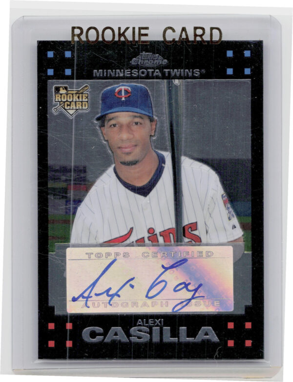 2007 Topps Chrome Alexi Casilla AU RC #358 Twins