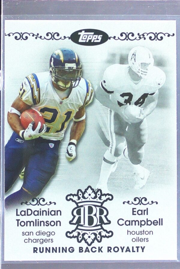 2007 Topps LaDainian Tomlinson / Earl Campbell #RBR-TC Running Back Royalty
