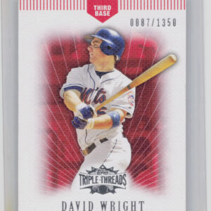 2007 Topps Triple Threads David Wright SN1350 #5 Mets
