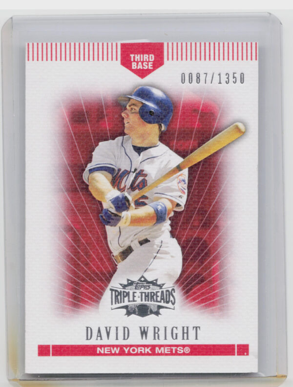 2007 Topps Triple Threads David Wright SN1350 #5 Mets