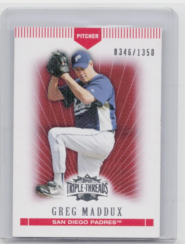 2007 Topps Triple Threads Greg Maddux SN1350 #65 Padres