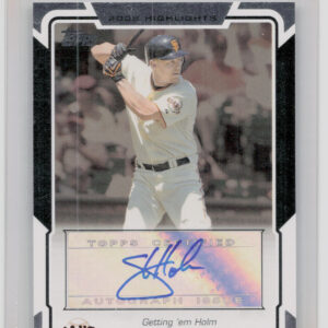 2008 Topps Updates & Highlights Steve Holm AU #HA-SH Giants Highlight Autographs