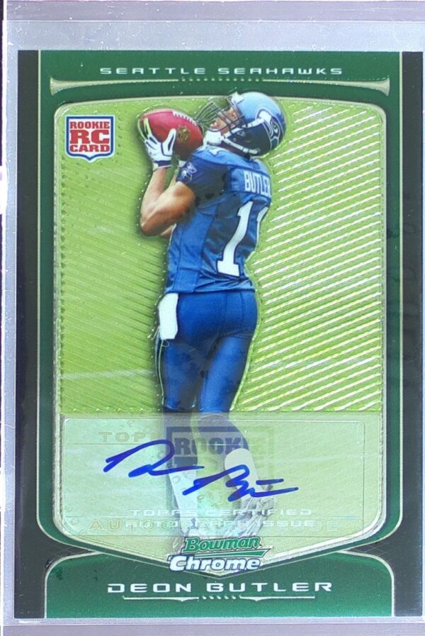 2009 Bowman Chrome Deon Butler Auto RC #118 Seahawks Rookie Autographs