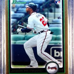 2010 Bowman Draft Picks & Prospects Jason Heyward Printing Plates Yellow #BDP40