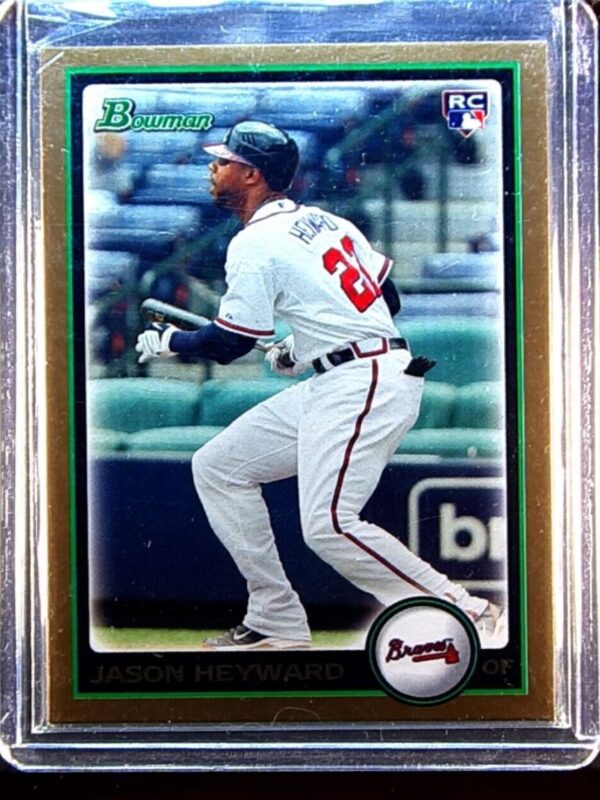 2010 Bowman Draft Picks & Prospects Jason Heyward Printing Plates Yellow #BDP40