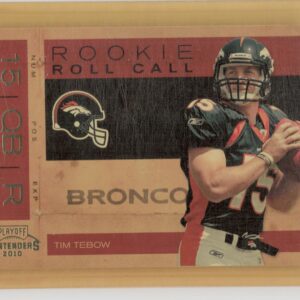 2010 Playoff Contenders Tim Tebow #2 Broncos Rookie Roll Call