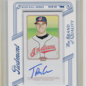 2010 Topps 206 Trevor Crowe #TA-TC Indians Mini Framed Autographs Piedmont