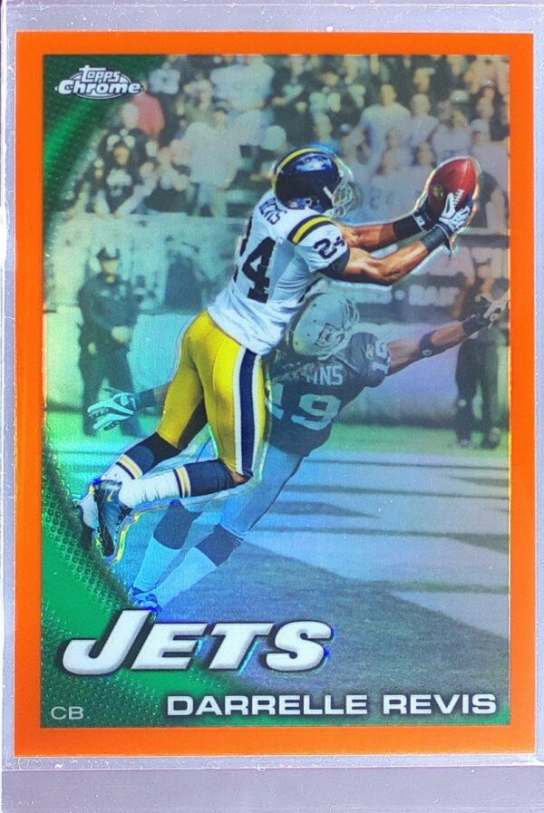 2010 Topps Chrome Darrelle Revis Orange Refractors #C115 Jets