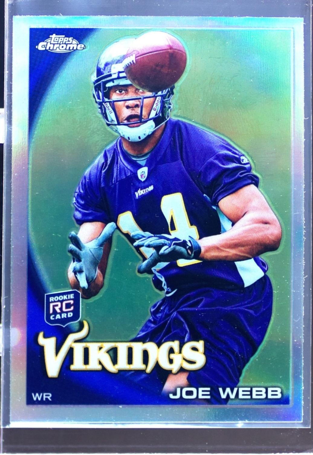 2010 Topps Chrome Joe Webb Refractors RC #C74 Vikings