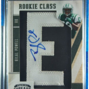 2011 Panini Threads Bilal Powell AU SN450 RC VAR #260 Jets