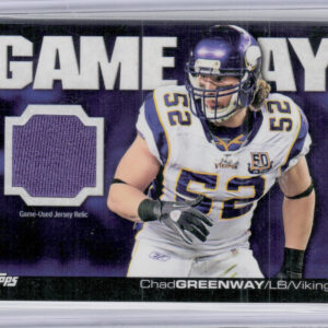 2011 Topps Chad Greenway MEM #GDR-CG Vikings Game Day Relics
