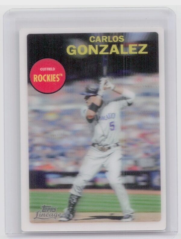 2011 Topps Lineage Carlos Gonzalez #NNO Rockies Topps 3D