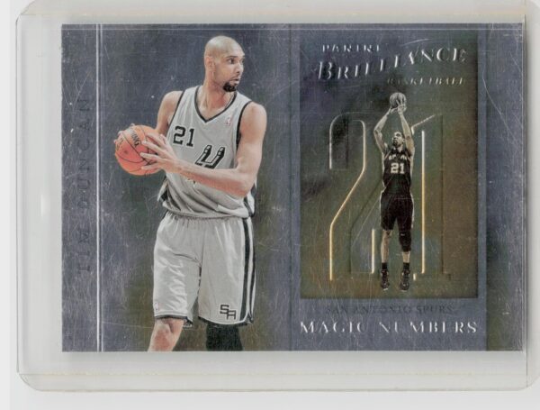 2012-13 Panini Brilliance Tim Duncan #9 Spurs Magic Numbers
