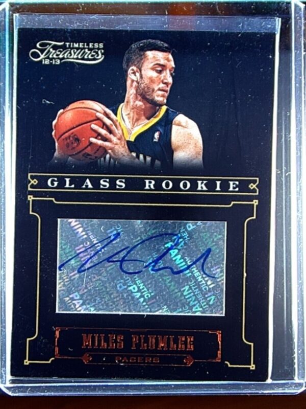 2012-13 Panini Timeless Treasures Miles Plumlee AUTO /499 RC #224 Pacers