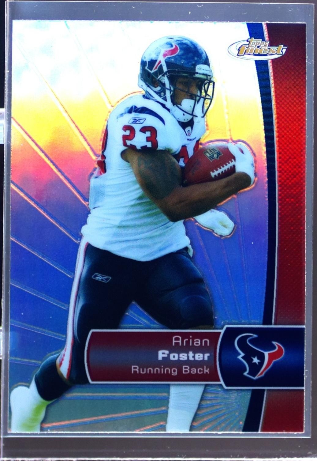 2012 Finest Arian Foster Refractors #80 Texans