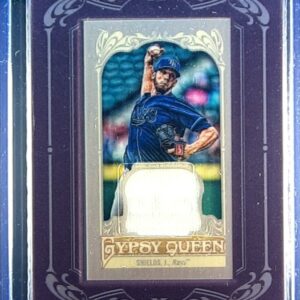 2012 Gypsy Queen James Shields JSY #GQMR-JS Rays Framed Mini Relics