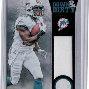 2012 Panini Totally Certified Lamar Miller #19 Dolphins Down and Dirty Materials