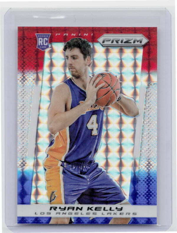 2013-14 Panini Prizm Ryan Kelly Prizms Red White and Blue Mosaic #280 Lakers
