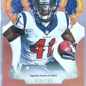 2013 Crown Royale Cierre Wood Bronze Holo (Die Cut Crown) /299 RC #120 Patriots