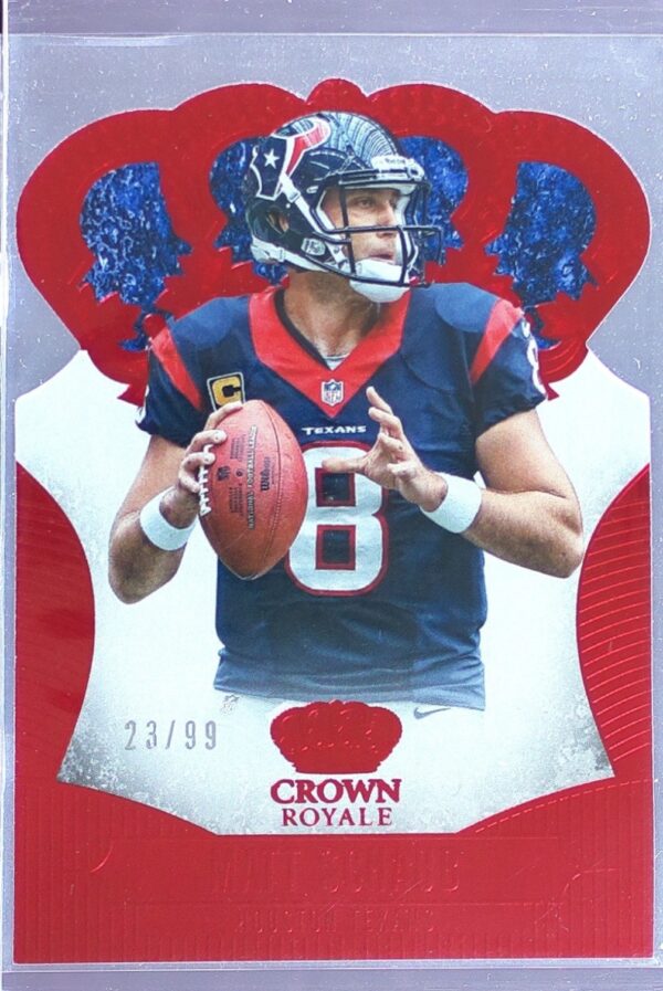 2013 Crown Royale Matt Schaub Red (Die Cut Crown) /99 #65 Falcons