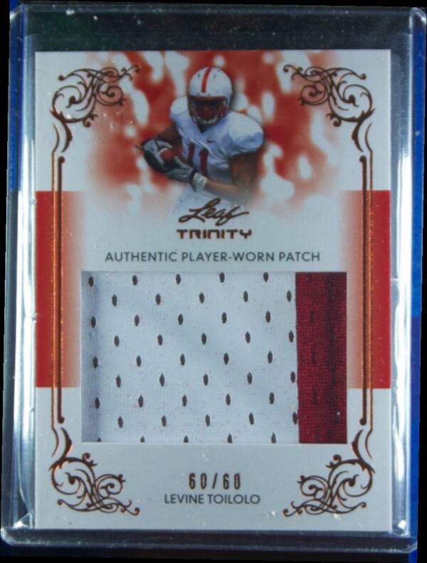 2013 Leaf Trinity Levine Toilolo SN60 MEM #DP-LT2 Cardinal Jumbo Patch Bronze