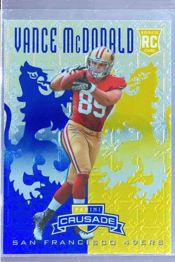 2013 Panini Rookies & Stars Vance McDonald RC #39 49ers Rookie Crusade