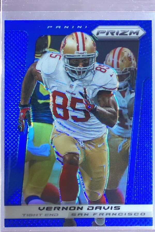 2013 Prizm Vernon Davis Prizms Blue #188 49ers