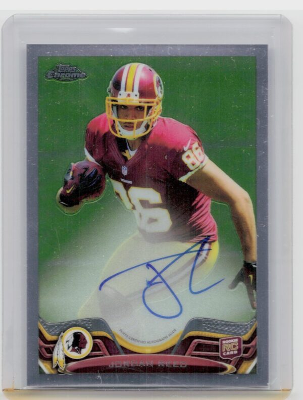 2013 Topps Chrome Jordan Reed AU SN600 #81 Redskins Rookie Autographs