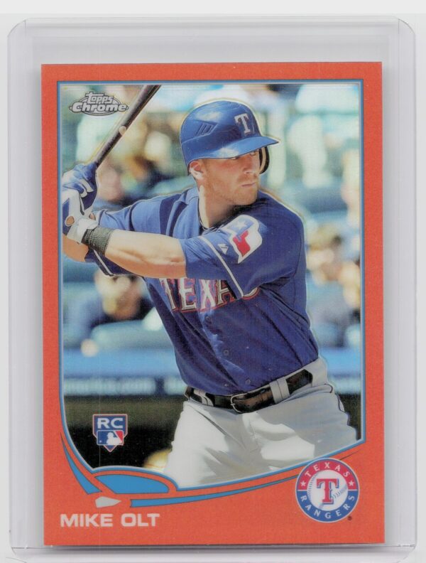 2013 Topps Chrome Mike Olt Orange Refractors #55 Rangers