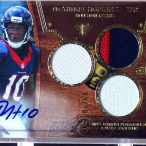 2013 Triple Threads DeAndre Hopkins Sapphire Auto /10 JSY RC RPA #118 Texans