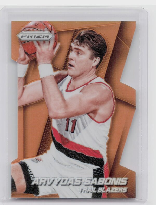 2014-15 Prizm Arvydas Sabonis Prizm Orange Die Cut #234 Blazers