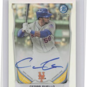 2014 Bowman Cesar Puello Auto /500 #BCAP-CP Mets Chrome Prospect Refractor