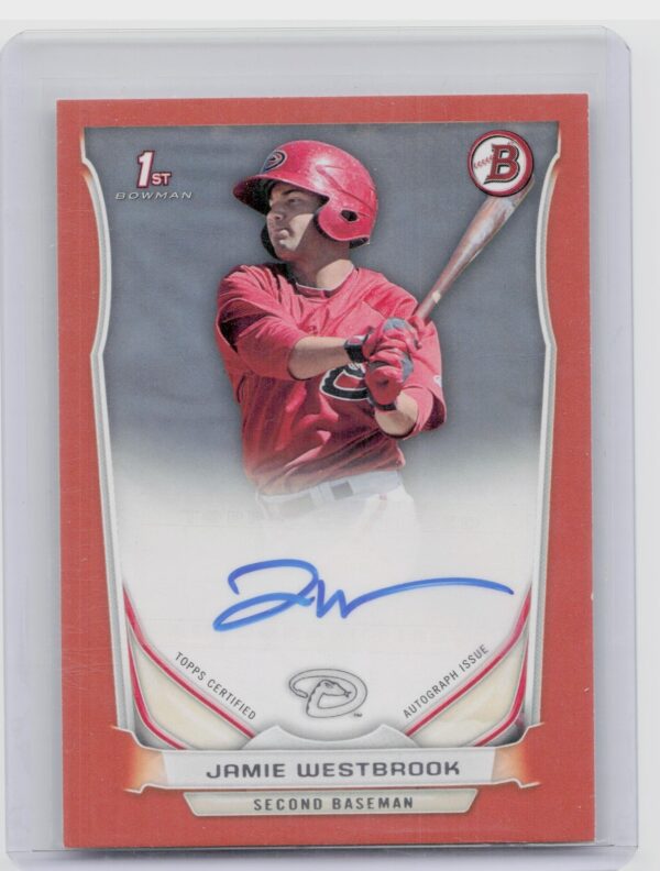 2014 Bowman Jamie Westbrook AU SN250 #PA-JW Diamondbacks Prospect Autographs Ora