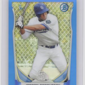 2014 Bowman Jordan Paroubeck /250 #BCP58 Padres Chrome Prospects Blue Refractor