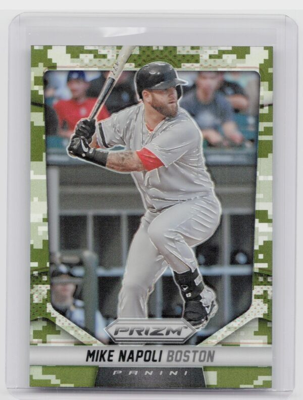 2014 Prizm Mike Napoli Prizms Camo #124 Sox